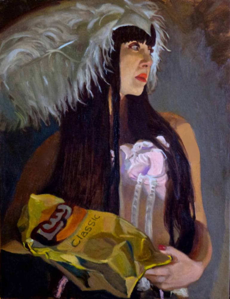 770x1001 Saatchi Art Potato Chips Painting By Michael Foulkrod - Chips Painting