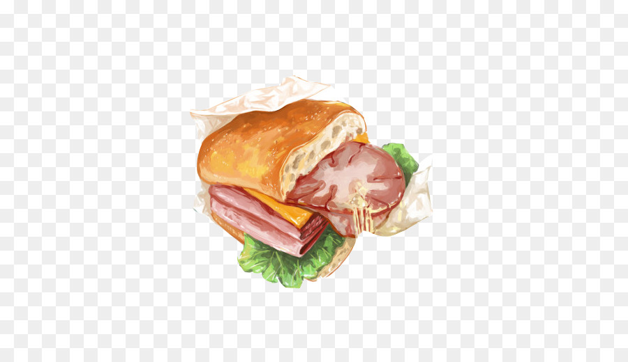 900x520 Breakfast Sandwich Ham Meatloaf Submarine Sandwich Cheeseburger - Chips Painting