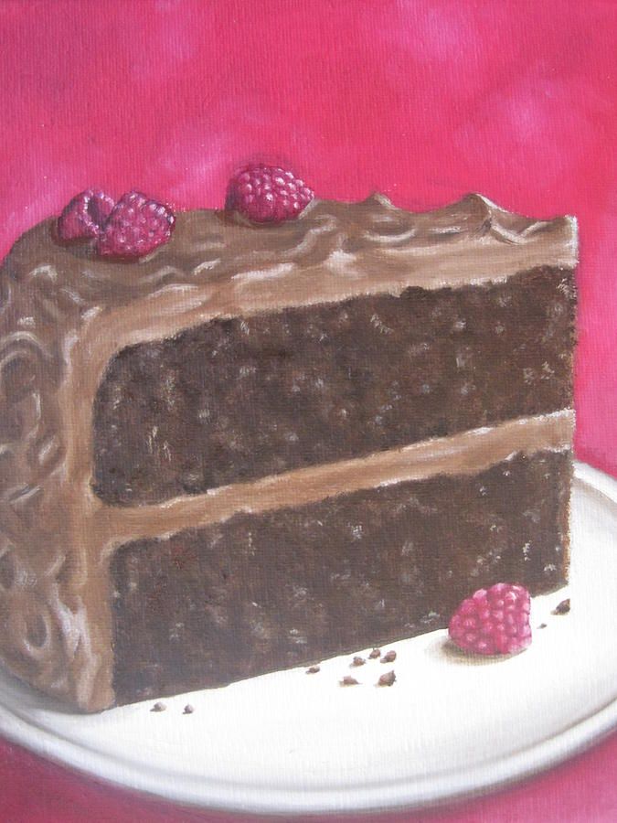 675x900 Does It Get More Perfect Than This We Think Artist Laurie - Chocolate Cake Painting