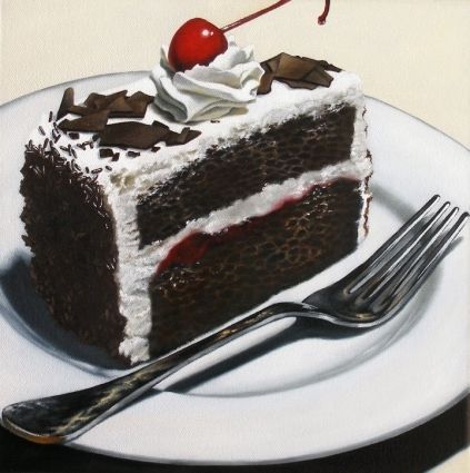 423x425 The 13 Best Themed By Chocolate. Images On Food - Chocolate Cake Painting