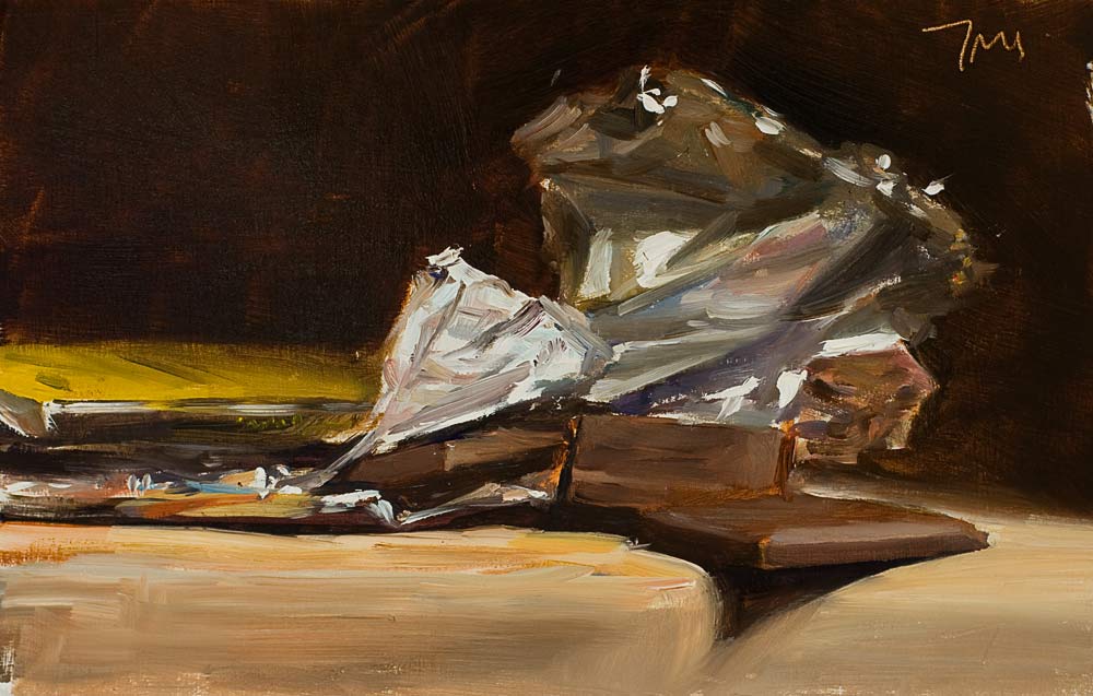 1000x637 Daily Paintings Dark Chocolate Postcard From Provence - Chocolate Painting