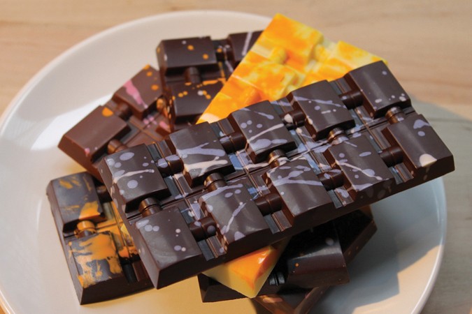 675x450 Hand Painted Chocolate Launch From Sulpice Chocolat - Chocolate Painting