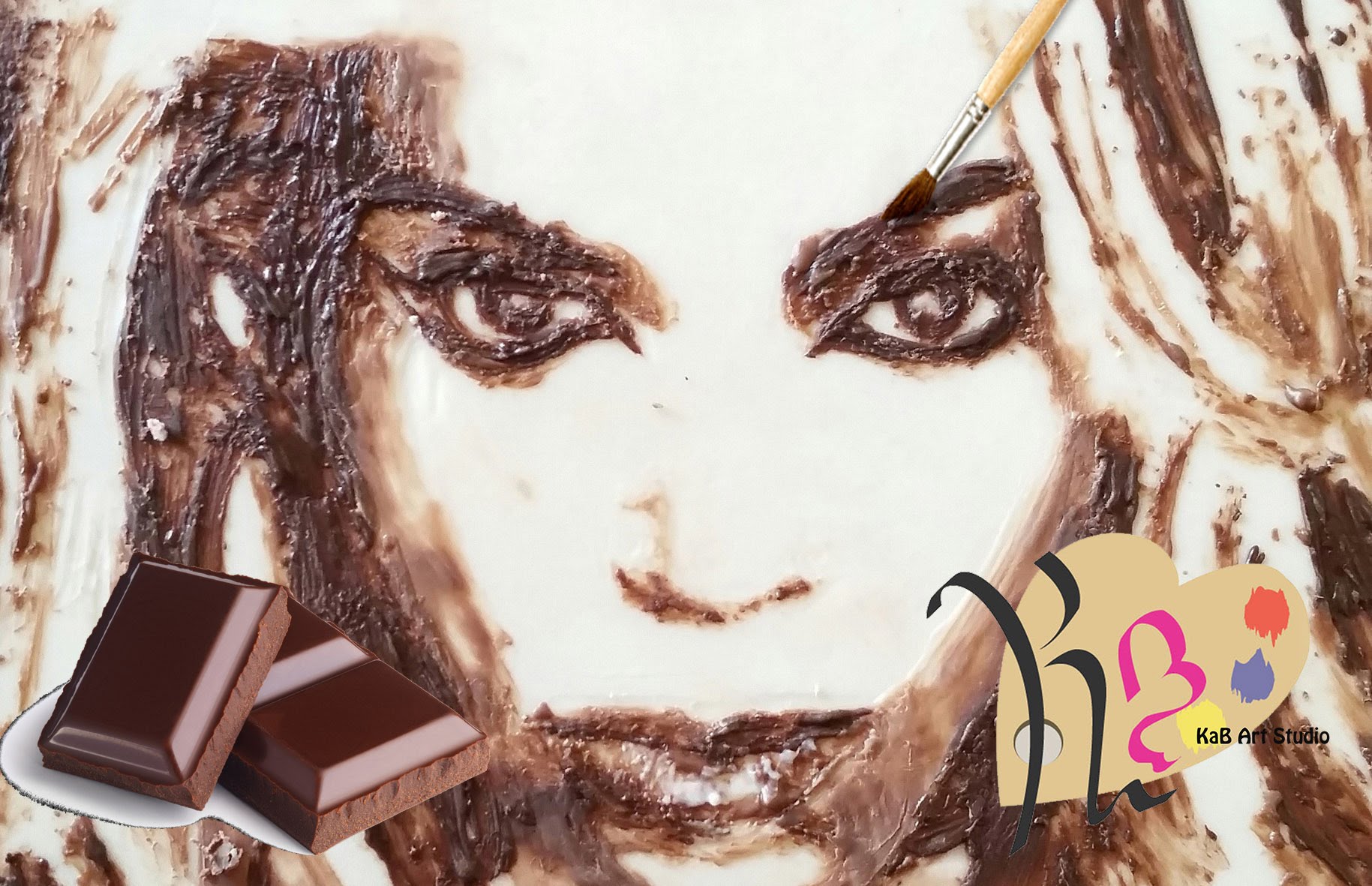 1829x1181 Painting Beyonce In Chocolate - Chocolate Painting