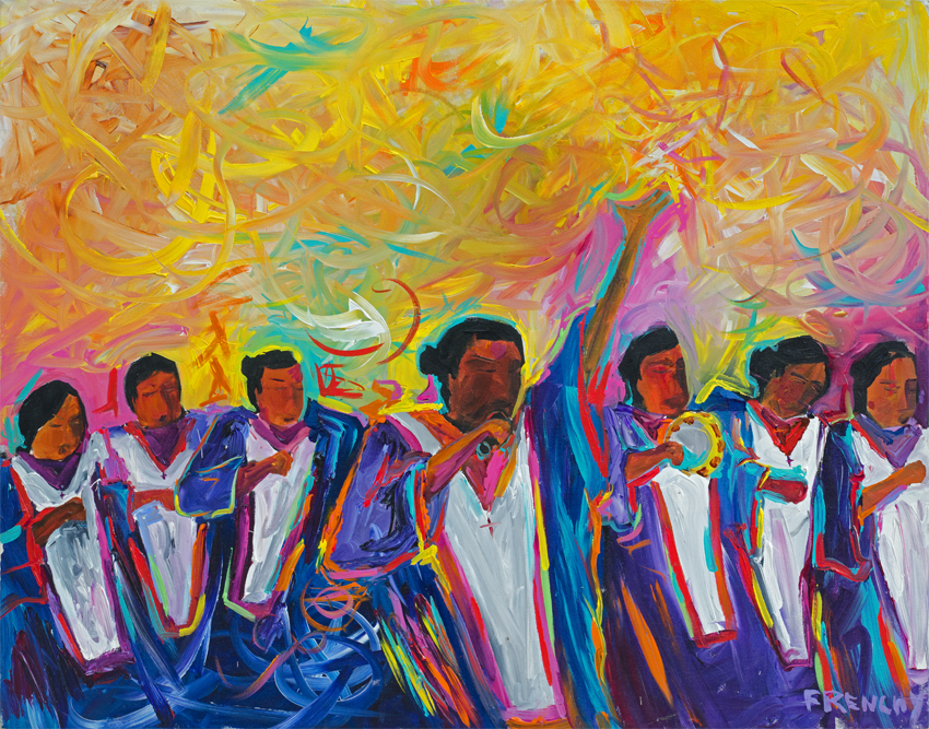 850x667 Fine Art Paintings By Frenchy Official Website Of Frenchy! - Choir Painting