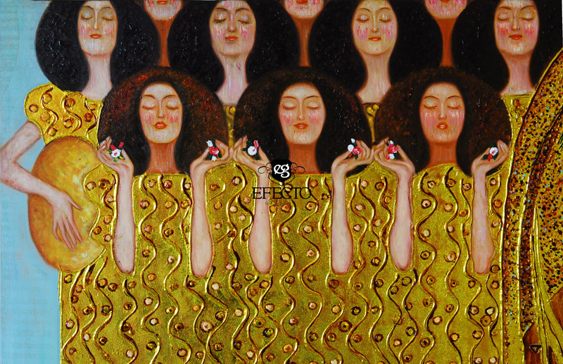 800x517 Gustav Klimt Kiss For The Whole World - Choir Painting