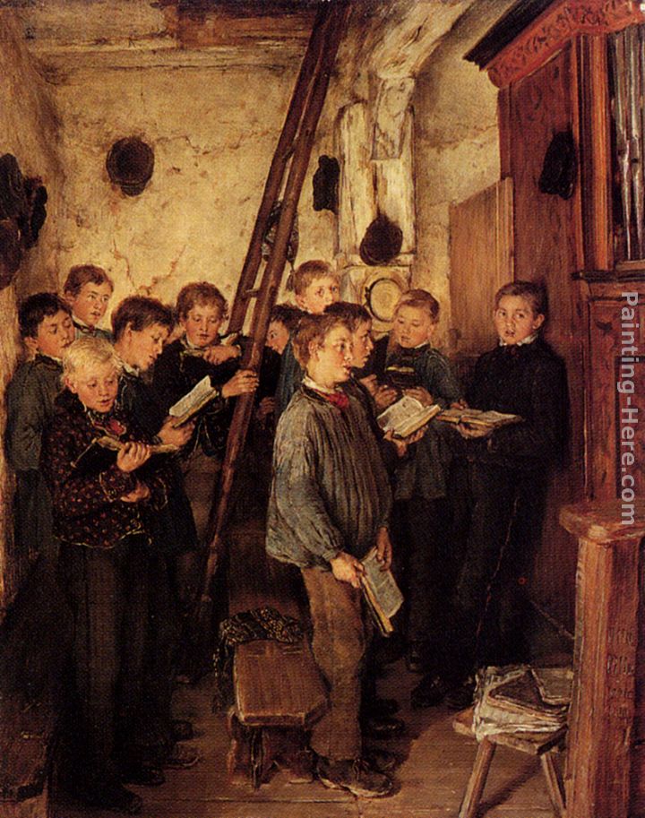 720x913 Otto Piltz Choir Rehearsal Painting Anysize 50% Off - Choir Painting