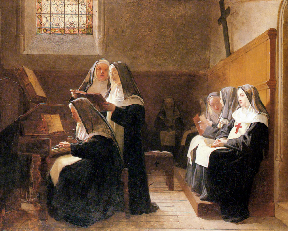 1000x803 The Convent Choir - Choir Painting