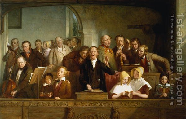 600x384 Village Choir Thomas Webster Reproduction 1st Art Gallery - Choir Painting