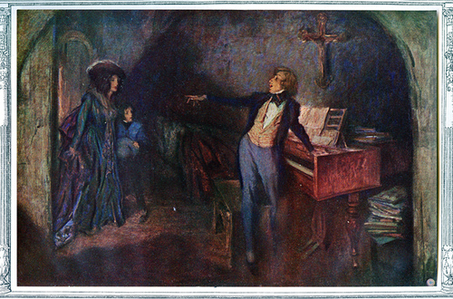 500x330 Painting Of Frederic Chopin Entitled The Raindrop - Chopin Painting
