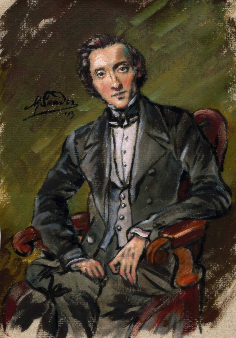 Chopin Painting at PaintingValley.com | Explore collection of Chopin ...