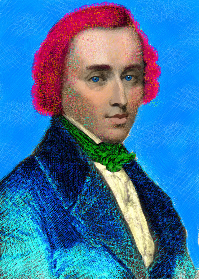 642x900 Chopin's Portrait Painting By Maciej Mackiewicz - Chopin Painting