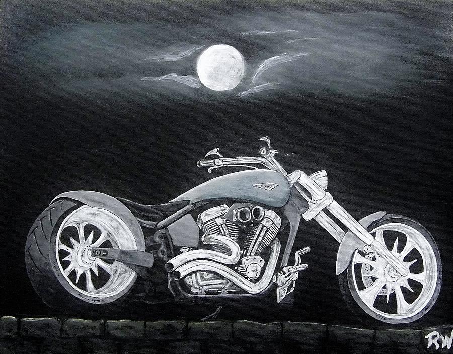 900x703 Chopper Painting By Stanley Whitehouse - Chopper Painting