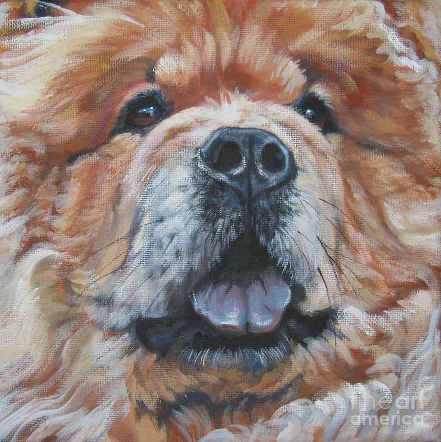 898x900 Chow Chow Portrait Painting By Lee Ann Shepard - Chow Chow Painting