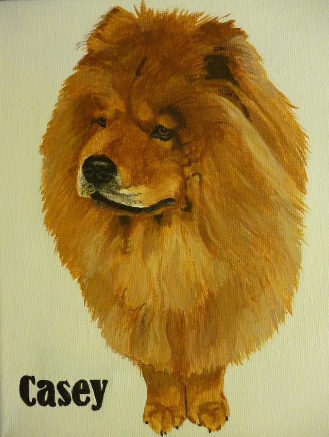 677x900 Cinnamon Chow Chow Pet Memorial Oil Painting 16 X 20 Inches By - Chow Chow Painting