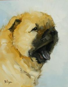 235x300 Original Oil Painting - Chow Chow Painting