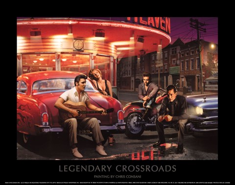 480x378 Legendary Crossroads Fine Art Print By Chris Consani - Chris Consani Painting