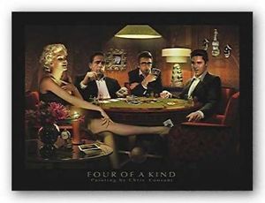 300x230 Marilyn Monroe Art Print Four Of A Kind Chris Consani 28.75x19 Ebay - Chris Consani Painting