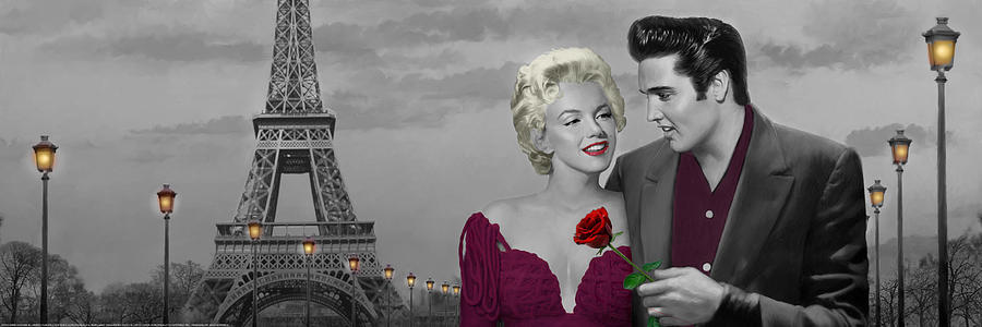 900x300 Paris Sunset Painting By Chris Consani - Chris Consani Painting