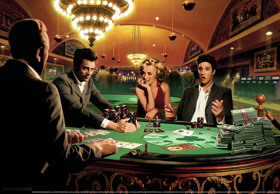 900x625 Royal Flush Painting By Chris Consani - Chris Consani Painting