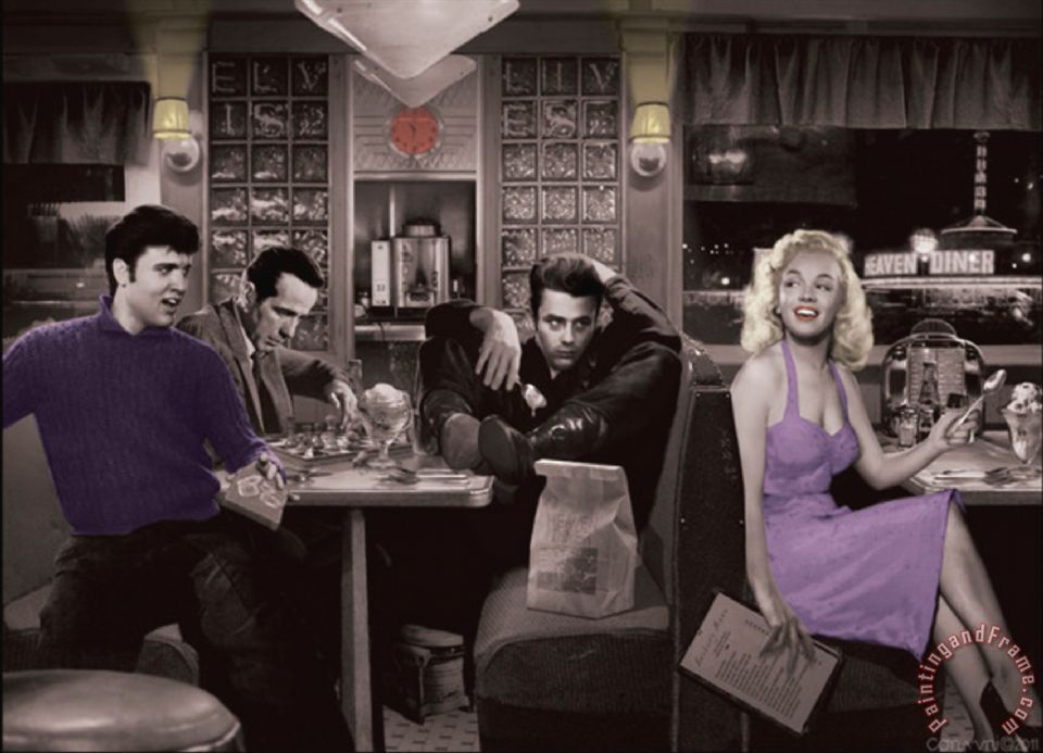 960x693 Chris Consani Blue Plate Special Silver Series Painting - Chris Consani Painting