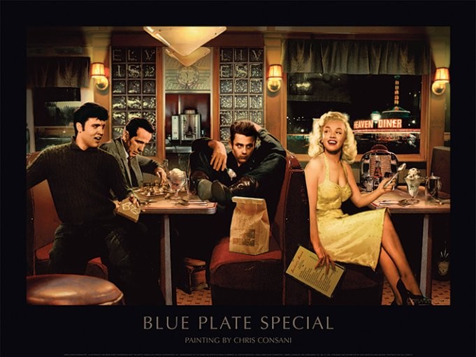 681x511 Blue Plate Special - Chris Consani Painting