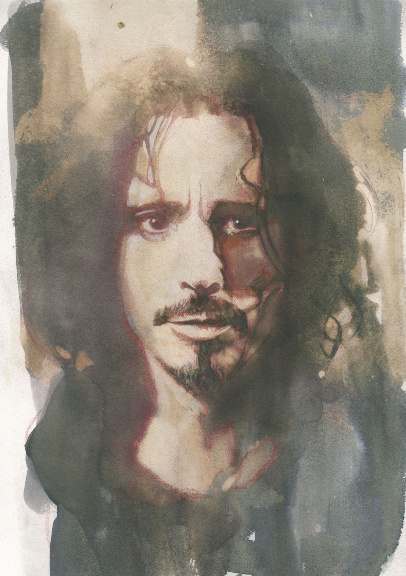 1410x2000 Comic Art Shop Sal Abbinanti's Comic Art Shop Bill - Chris Cornell Painting