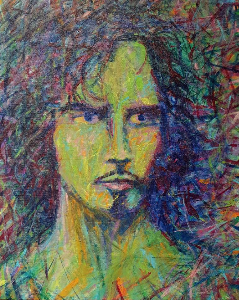 770x966 Saatchi Art Alive In The Superunknown Chris Cornell Painting By - Chris Cornell Painting