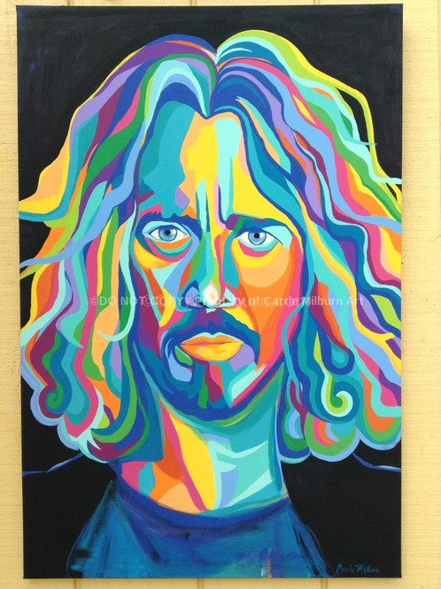 498x666 Chris Cornell Original Painting, 24x36 - Chris Cornell Painting
