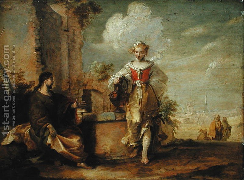 800x590 Christ And The Samaritan Woman Matthias Scheits Reproduction 1st - Christ And The Samaritan Woman Painting
