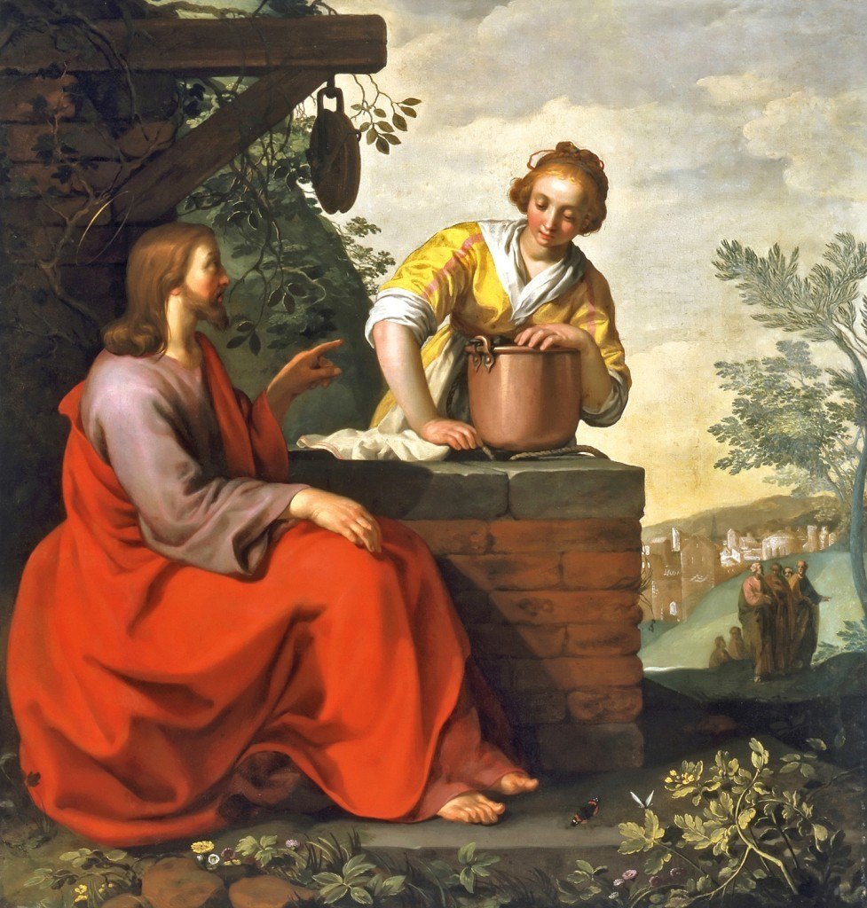 977x1024 Abraham Bloemaert, Ltpgtltemgtchrist And The Samaritan Womanltemgtltp - Christ And The Samaritan Woman Painting