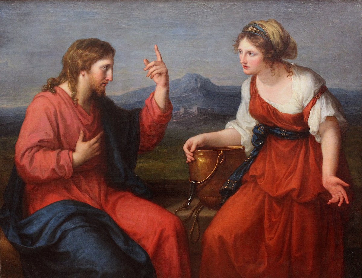 1200x921 Samaritan Woman - Christ And The Samaritan Woman Painting