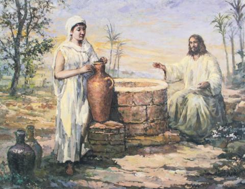 480x370 To Build Coalitions, Follow The Example Of The Samaritan Woman - Christ And The Samaritan Woman Painting