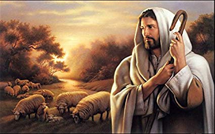 425x266 Oil Painting On Canvas Jesus Christ The Good Shepherd - Christ As The Good Shepherd Painting