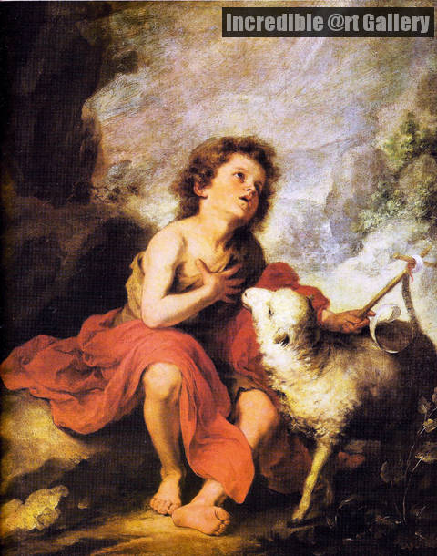 480x610 Christ The Good Shepherd 2 By Bartolome Esteban Murillo - Christ As The Good Shepherd Painting