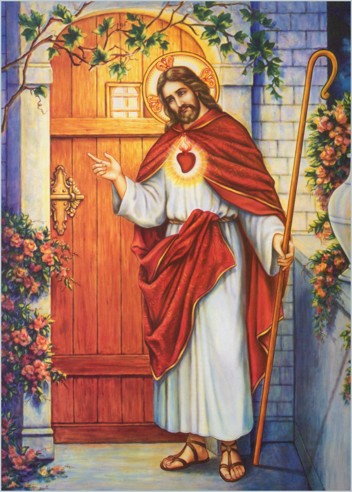 1129x1578 Easter - Christ At The Door Painting