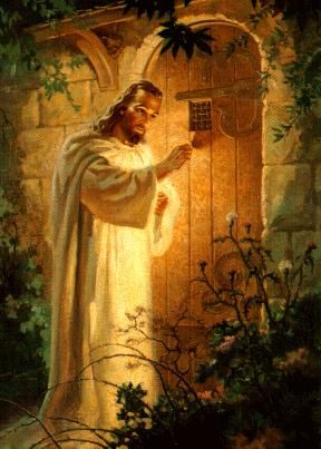 288x403 Christ - Christ At The Door Painting