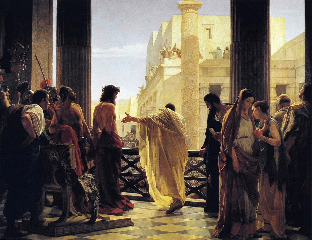 Christ Before Pilate Painting