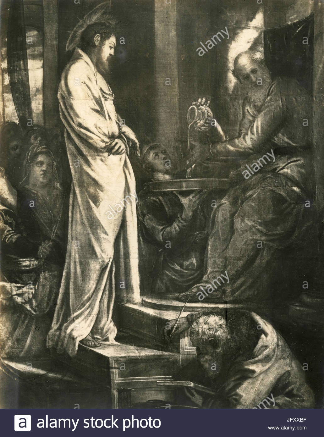 1031x1390 Christ Before Pilate, Painting By Tintoretto, Detail, Venice - Christ Before Pilate Painting