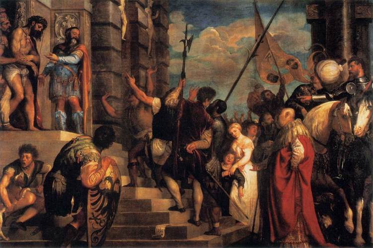 752x500 Titian - Christ Before Pilate Painting
