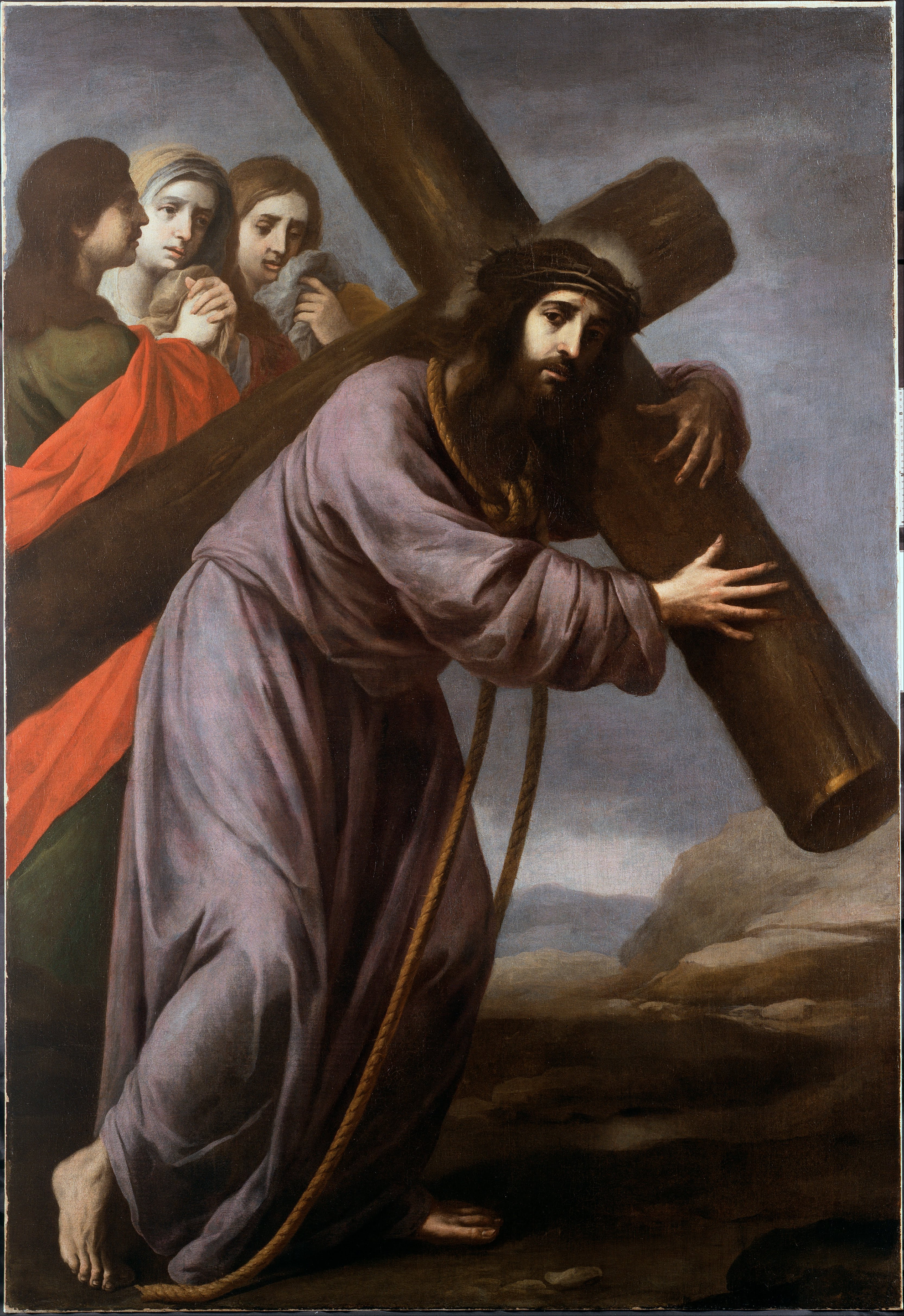 3331x4849 Filespanish - Christ Carrying The Cross Painting