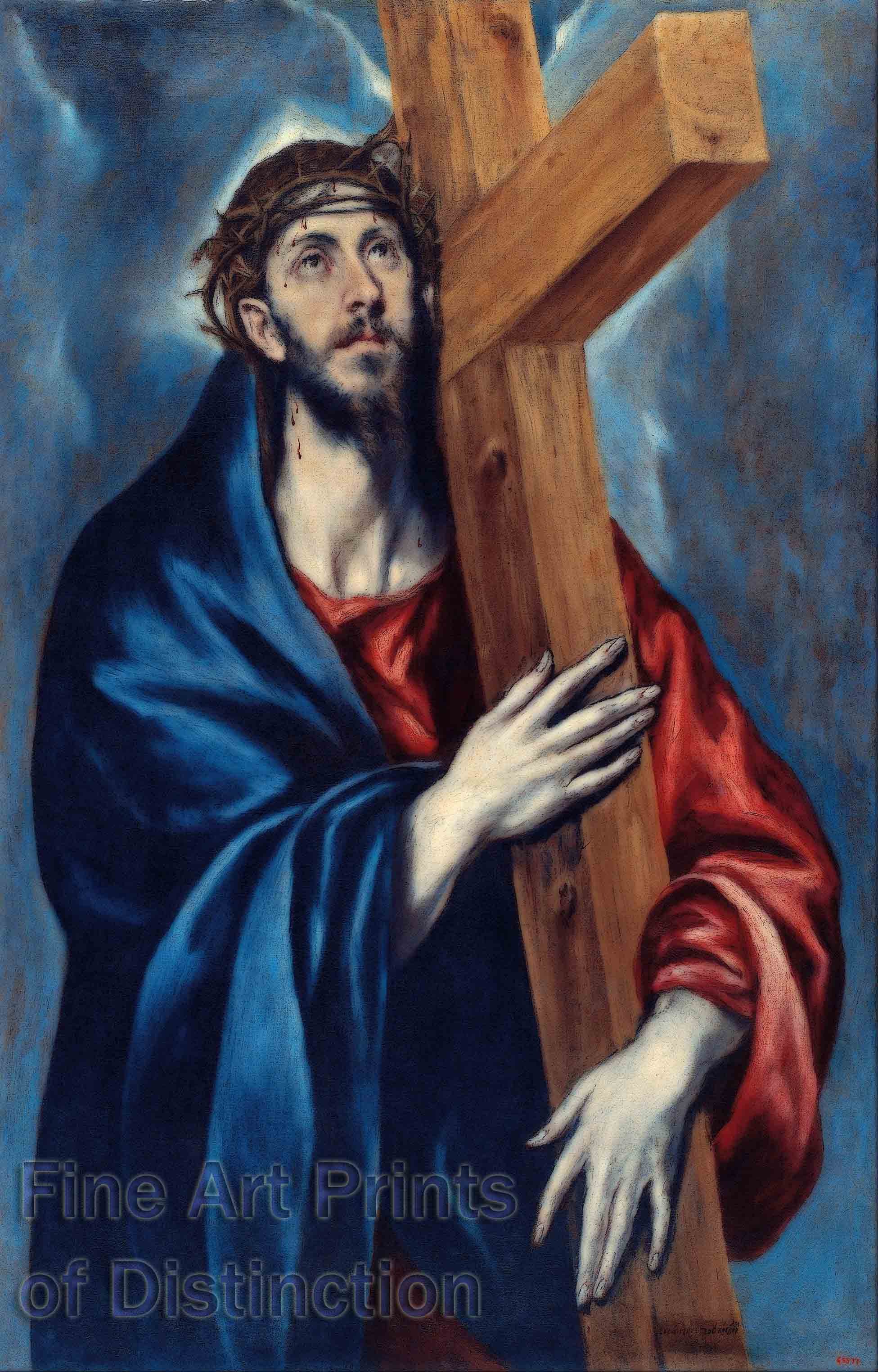 Christ Carrying The Cross Painting at PaintingValley.com | Explore ...