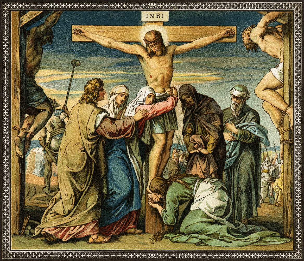 1168x1000 Crucifixion Paintings - Christ Crucified Painting