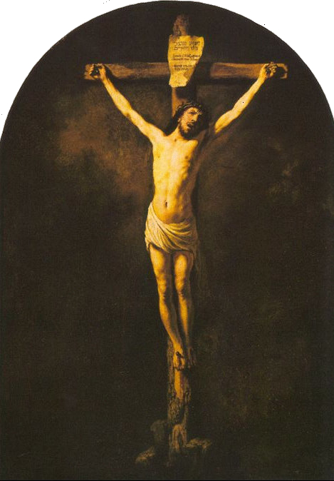 469x674 Epph Rembrandt's Crucifixion (1631) - Christ Crucified Painting