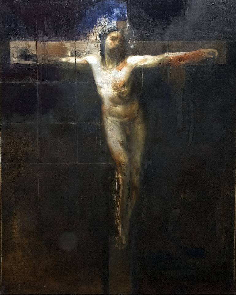 770x962 Saatchi Art Christ Crucified Painting By Matthew Paoletti - Christ Crucified Painting