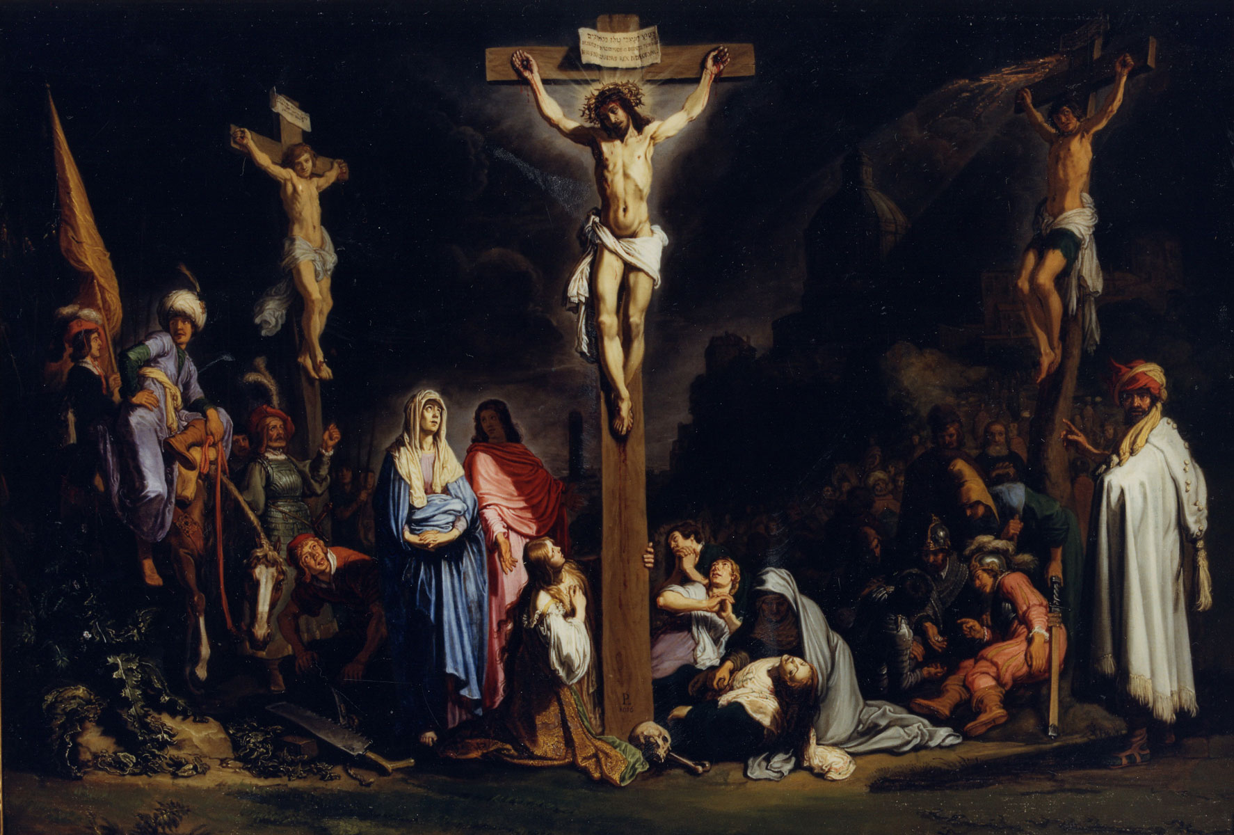 1774x1200 What Jesus Saw From The Cross - Christ Crucified Painting