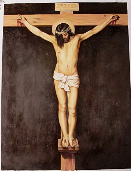 423x550 Roya Art Christ Crucified By Diego Velazquez Hand - Christ Crucified Painting