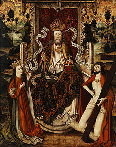 240x303 God The Father In Western Art - Christ Enthroned Painting