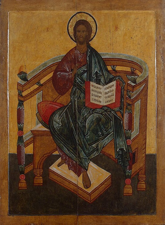 545x745 Icon Christ Enthroned - Christ Enthroned Painting