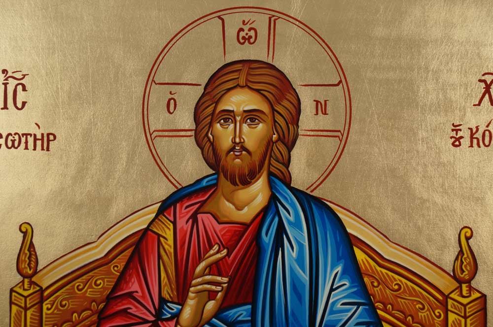 1000x664 Images Of Christ The King Icon - Christ Enthroned Painting