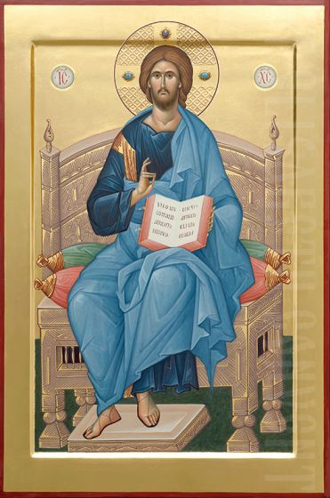 371x560 Painted Icon Of Jesus Christ Enthroned Buy Painted Icon Of Jesus - Christ Enthroned Painting